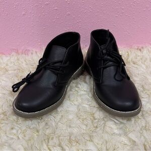 Boys Black Ankle Boots/Dress Shoes